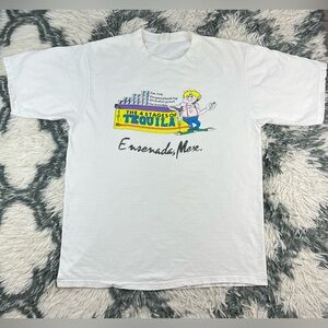 Vintage Clipper Tag Men's 4 Stages of Tequila T-Shirt Size Medium White